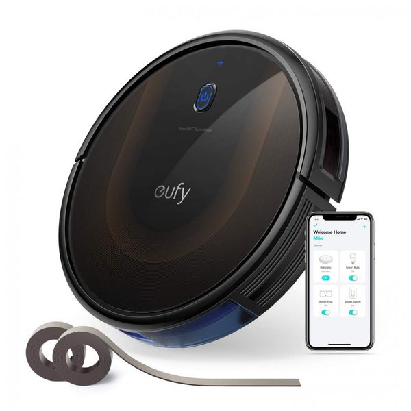 Aspirador de Pó Robô by Anker com Wi Fi Auto Carga 2000Pa Controle de voz, 110v, EUFY T2130111, Azul Escuro