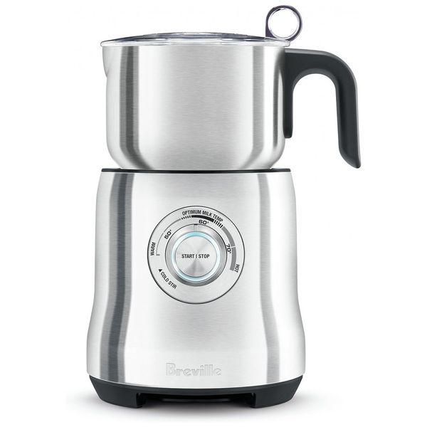 Batedor de Leite Elétrico com Função Aquecer 720mL 500W, Aço Inoxidável, 110v, BREVILLE BMF600XL, Prateado