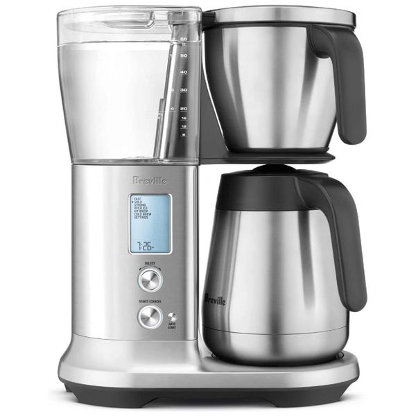 Cafeteira Elétrica Programável Automática 1.7L 1650W ,com Display Led, 110v, BREVILLE BDC450BSS1BUS1, Prateado