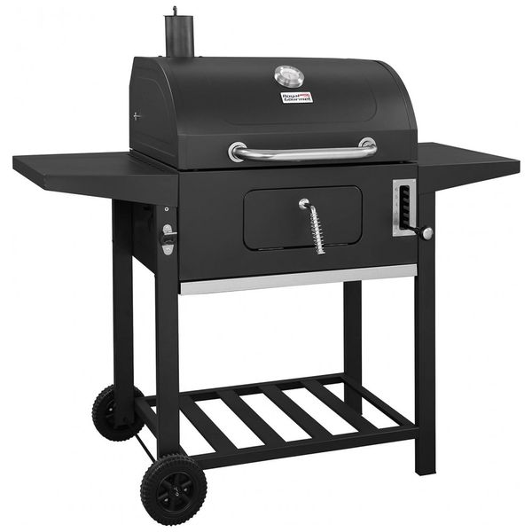 Charcoal Grill, churrasqueira ao ar livre, piquenique, camping, cozinha no quintal do pátio, preto, ROYAL GOURMET CD1824A, Preto