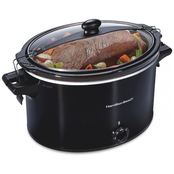 Panela Elétrica Portátil Capacidade 10 L, 450W, 110V, HAMILTON BEACH 33195, Preto