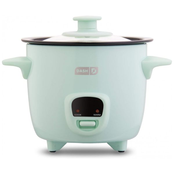 Mini Panela de Arroz a Vapor 480 mL Antiaderente Removível 200W, 110v, DASH DRCM200GBAQ04, Verde