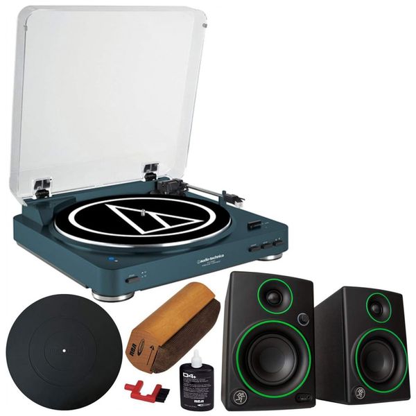 Vitrola Toca Discos Sem Fio Bluetooth Automático com Correia, 110v, AUDIO TECHNICA E12ATLP60NVBT, Verde