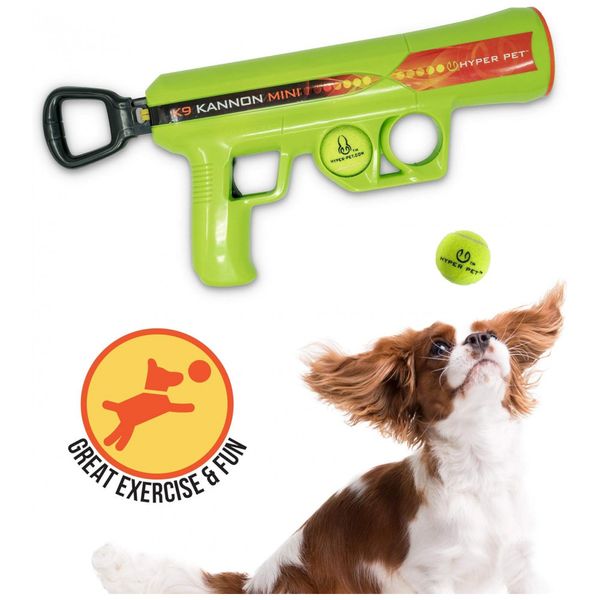 Brinquedo Pistola Lançador de Bolas para Cachorros Pequeno, HYPER PET 50253EA, Verde