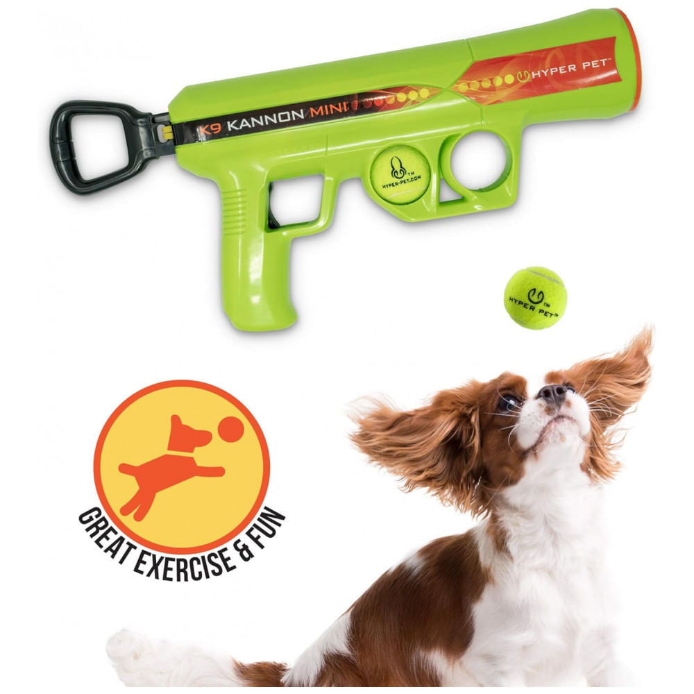 Brinquedo Pistola Lançador de Bolas para Cachorros Pequeno, HYPER PET 50253EA, Verde