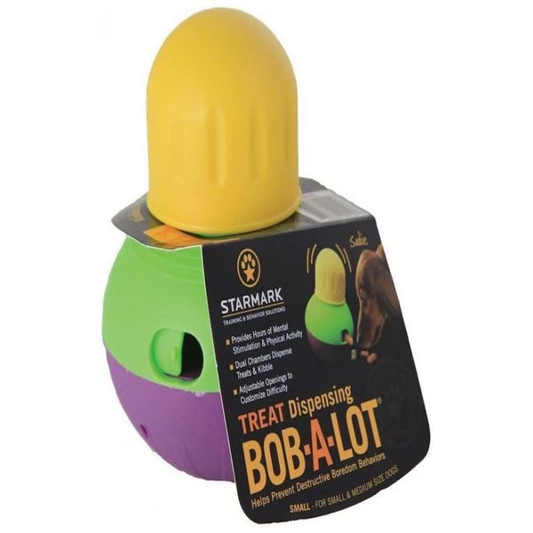 Brinquedo Interativo Automático e Distribuidor de Petiscos Grande Strk, STRK SMBALS, Amarelo