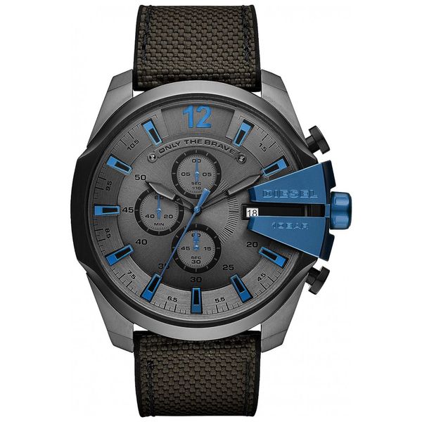 Relógio Masculino Mega Chief Cronógrafo de Quartzo, DIESEL DZ4500, Preto