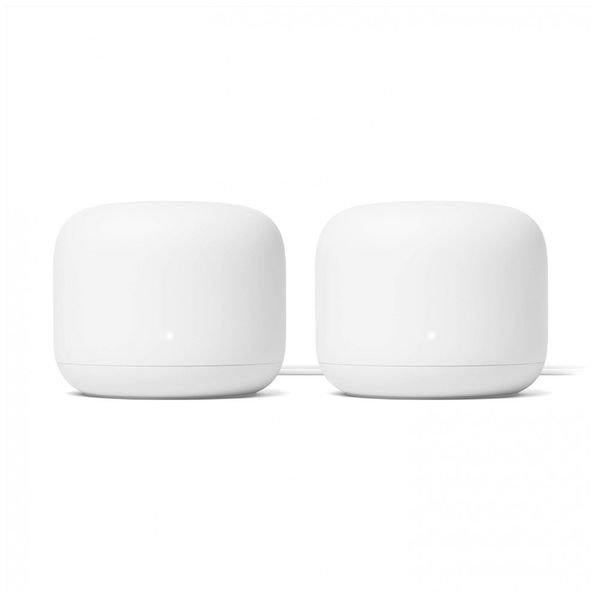 Roteador Nest Wi Fi Mesh Área 408 m2, 2 Unid, GOOGLE GA01144 US, Branco
