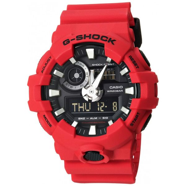 Relógio Masculino Relógio G Shock, CASIO GA 700 4ACR, Vermelho