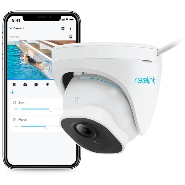 Câmera de Segurança 5MP PoE IP66 3x Zoom Ótico, 1 Unid, REOLINK RLC 522, Branco