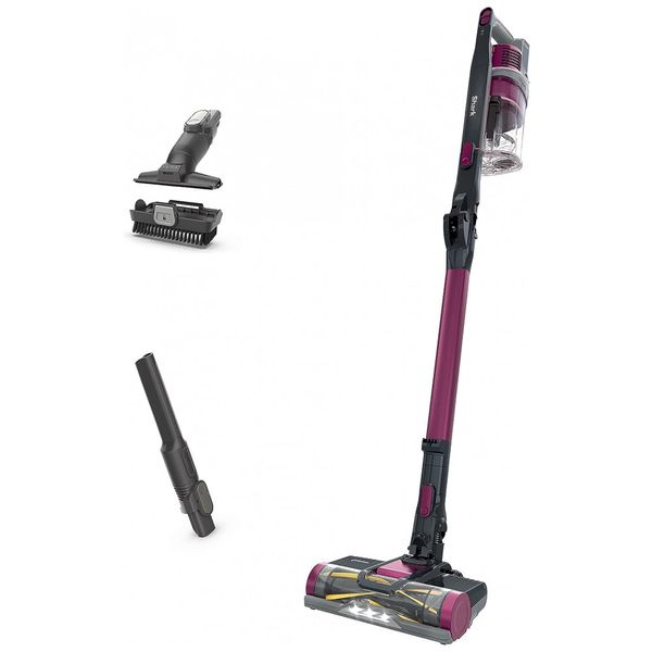 Aspirador de Pó Flexível Sem Fio Recarregável Capacidade 400 ml, SHARK IZ163H, Rosa escuro