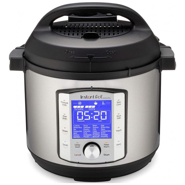 Panela de Pressão Elétrica 10 em 1 Capacidade 5.6L 1200W 110V, INSTANT POT Duo Evo Plus, Prateado