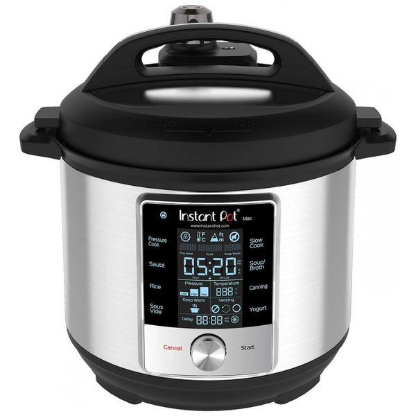 Panela de Pressão Elétrica Capacidade 5.6L 15psi 1100W, INSTANT POT Max 60, Prateado