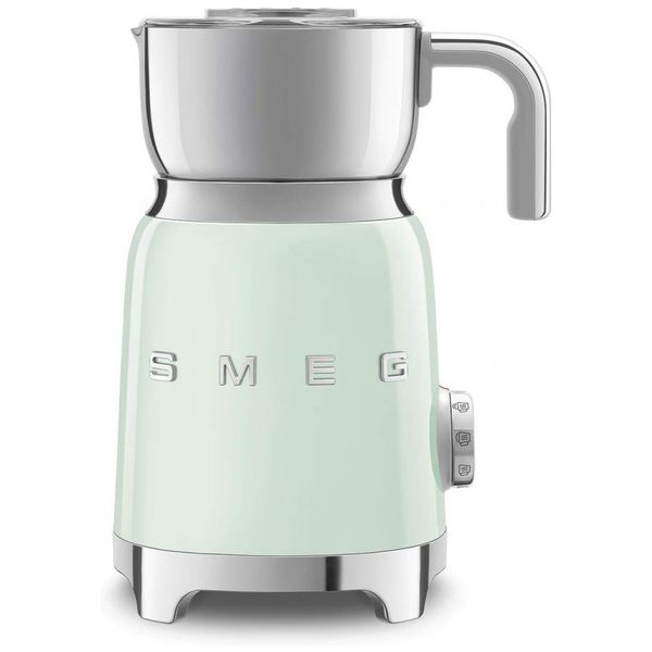 Leiteira Elétrica e Espumadora Capacidade 600 mL 500W, Pastel, 110v, SMEG MFF01PGUS, Verde