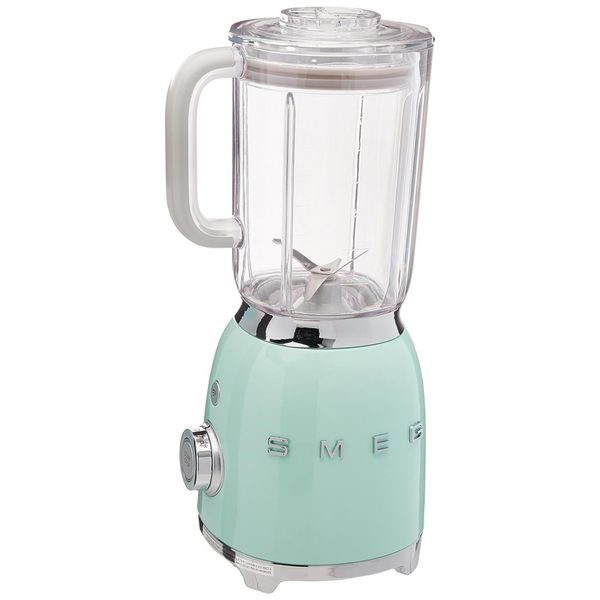 Liquidificador de Bancada Retrô anos 50, Capacidade 1,5L 600W, 110v, SMEG BLF01PGUS, Verde Pastel