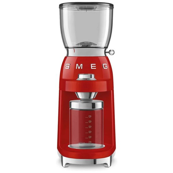 50s Retro Moedor de Café Elétrico, SMEG CGF01, Vermelho