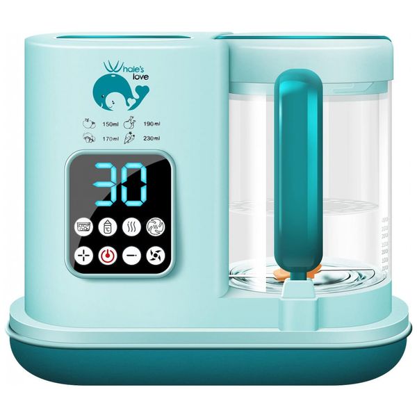 Processador de Alimentos para Bebês Capacidade 1L, WHALELOVE LS BE617, Azul
