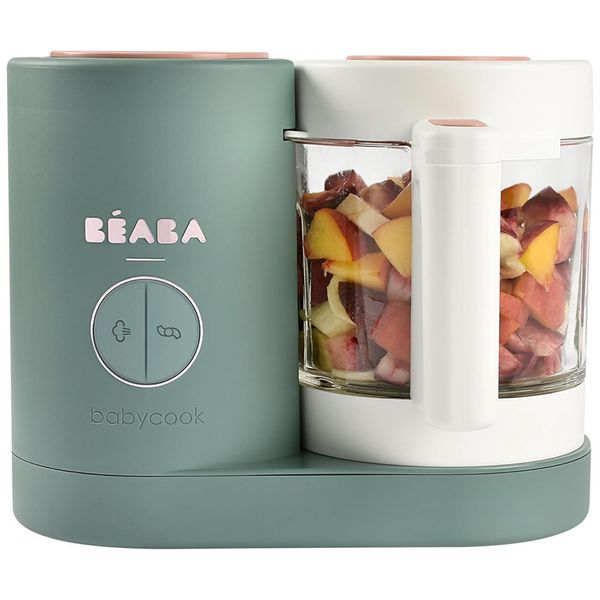 Processador de Alimentos para Bebês Neo, 4 em 1 Capacidade 1.3L, Vidro, BEABA BEA0400 VW US, Rosa pálido