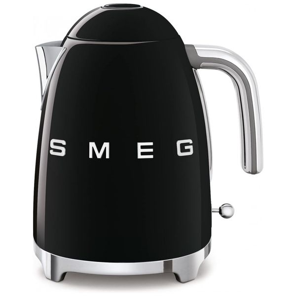 Chaleira Elétrica Retrô anos 50, Capacidade 1.7L Desliagamento Automático, SMEG KLF03BLUS, Preto