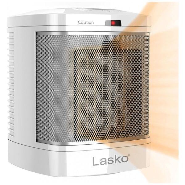 Aquecedor Cerâmico Elétrico Portátil 3 Configurações, 1500W 110V, LASKO CD08200, Branco