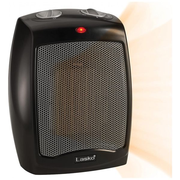 Aquecedor Cerâmico Portátil 11 Temperaturas 1500W, 900W 110V, LASKO CD09250, Preto