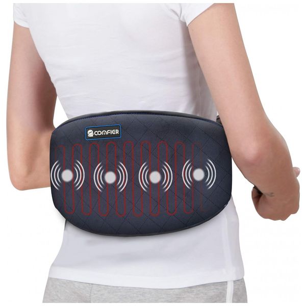 Bolsa Quente Elétrica Vibratória, COMFIER, Preto