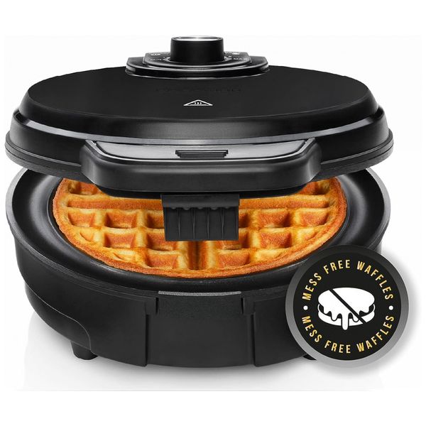 Máquina de Waffle Anti Overflow, 4 Fatias, 110v, CHEFMAN, Preto