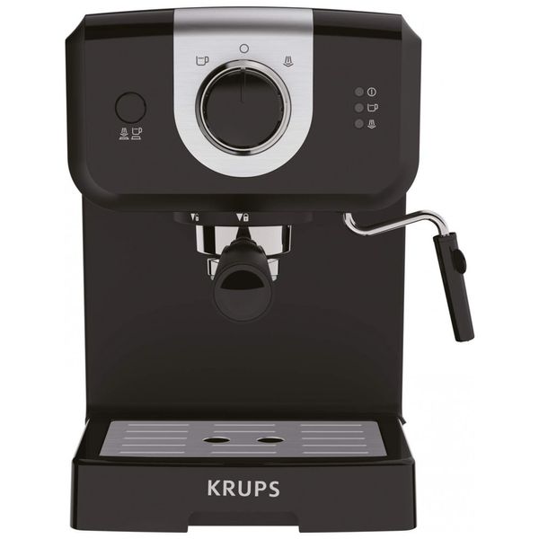 Cafeteira Elétrica Programável XP3208 Expresso e Cappuccino com Bomba de 15 Barras 1,5 Litros, KRUPS 8010000314, Preto