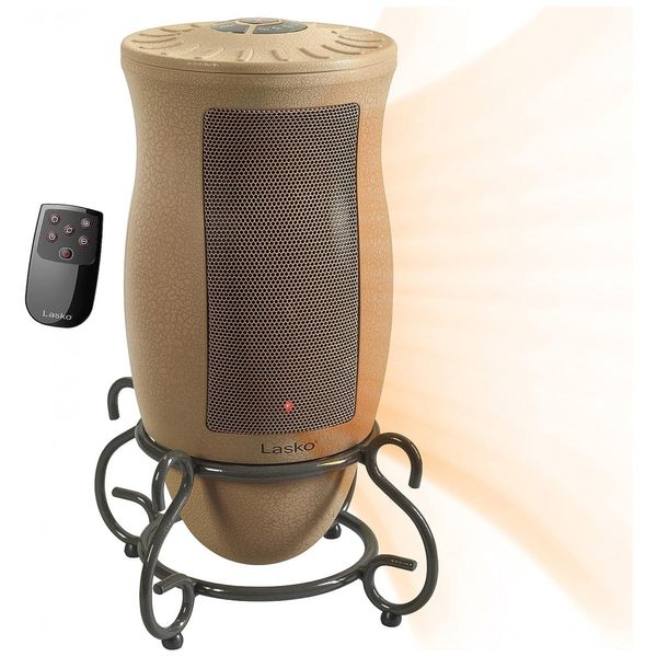 Aquecedor Elétrico Cerâmico com Controle Remoto e Temporizador, 110V 1500W, Lasko 6435, Bege