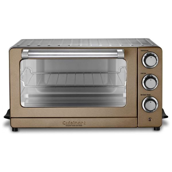Forno Elétrico de Bancada Antiaderente, 1800W, Aço Inoxidável, 110v, CUISINART TOB 60N1CS, Dourado escuro