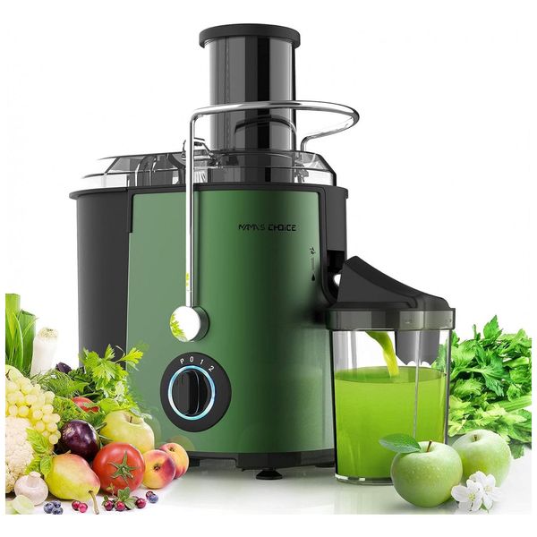 Centrífuga de Frutas com 3 Velocidades, 800W, 110v, MAMAS CHOICE, Verde