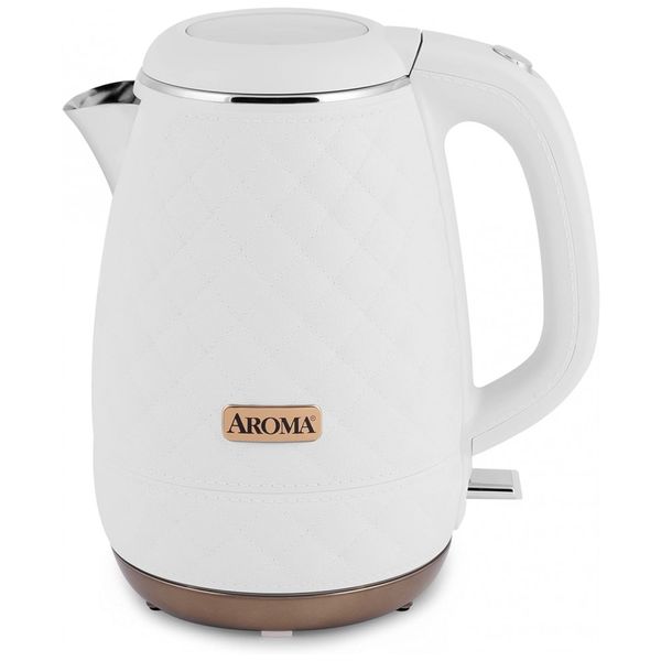 Chaleira Elétrica, Capacidade 1.2L de Aço Inoxidável, Branca, AROMA PROFESSIONAL AWK 3000, Branco