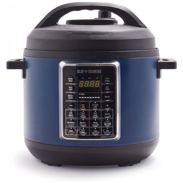 Panela de Pressão 16 em 1, Capacidade 5.6L, 110V 1000W, BLUE DIAMOND COOKWARE CC004430 001, Azul