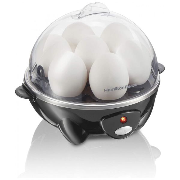 Cozedor de Ovos Elétrico 3 em 1, Capacidade 7, 120W, 110v, HAMILTON BEACH 25507, Preto