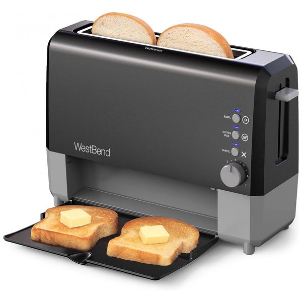 Torradeira de 2 Fatias com 7 Níveis, 1400W, 110v, WEST BEND 77224, Preto