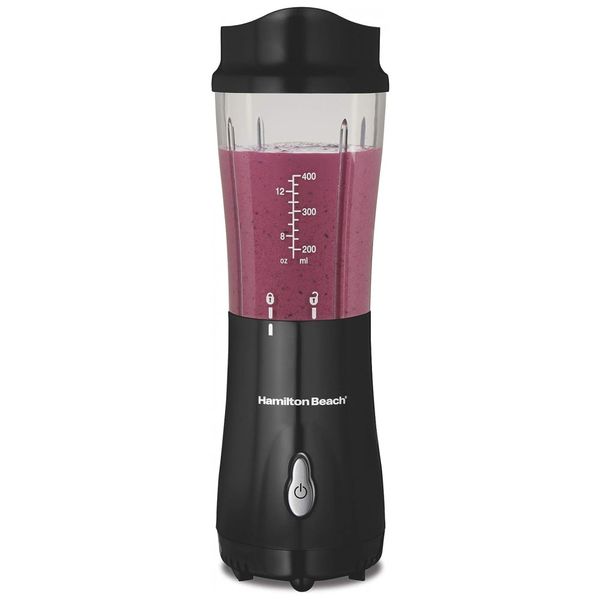Liquidificador Pessoal de 400 mL para Vitaminas, 175W, 110v, HAMILTON BEACH 51101BA, Preto
