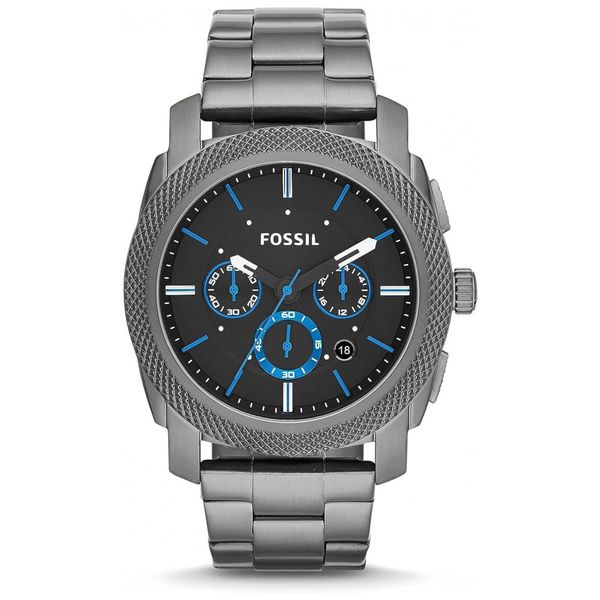 Relógio Masculino Analógico de Quartzo de Aço Inoxidável, FOSSIL FS4931, Prateado