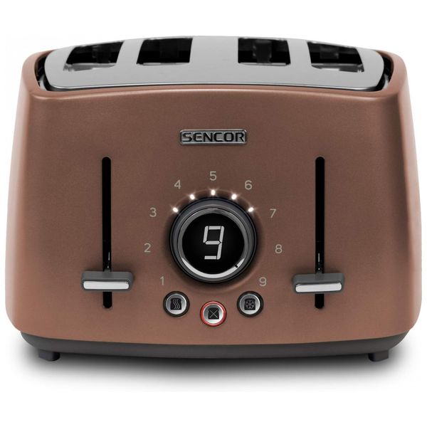Torradeira de 4 Fatias com Botão Digital, 110v, SENCOR STS6076GD, Dourado