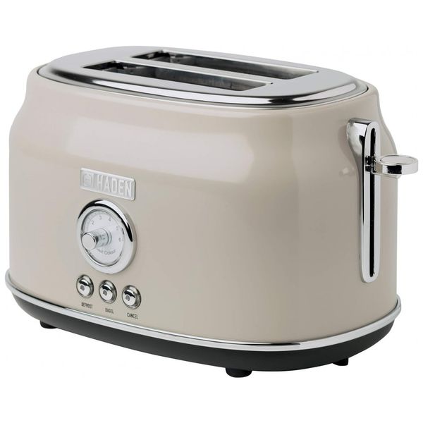 Torradeira de 2 Fatias com 6 Níveis de Tostagem, 1500W, 110v, HADEN 75003, Bege