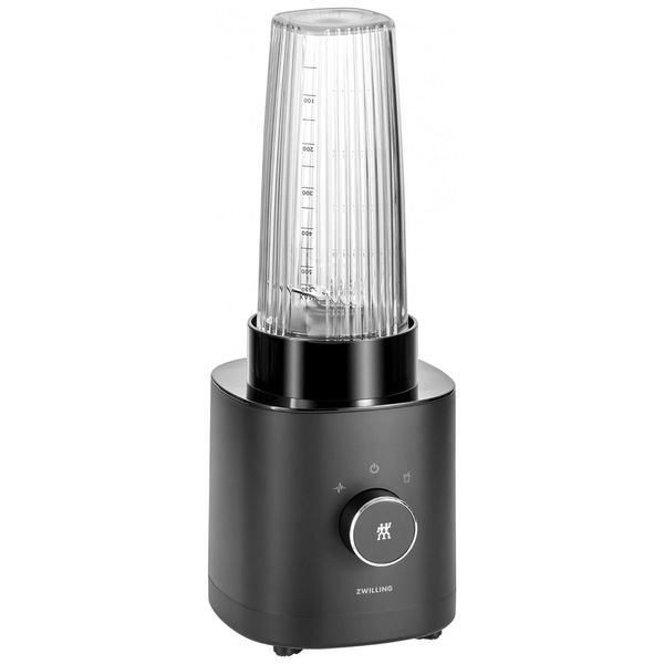 Liquidificador Pessoal de 0.6L com Jarra de Vidro, Aço Inoxidável, 110v, ZWILLING 53100 901, Preto