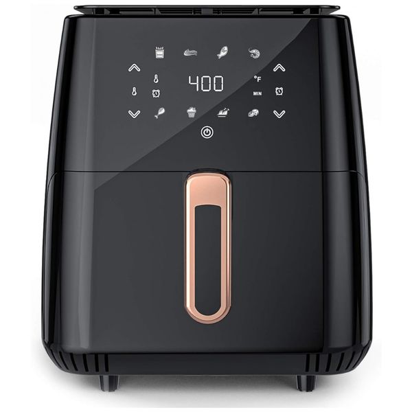 Fritadeira Elétrica AirFryer, Capacidade 7L, 8 Configurações, 1700W, 110v, KUPPET, Preto