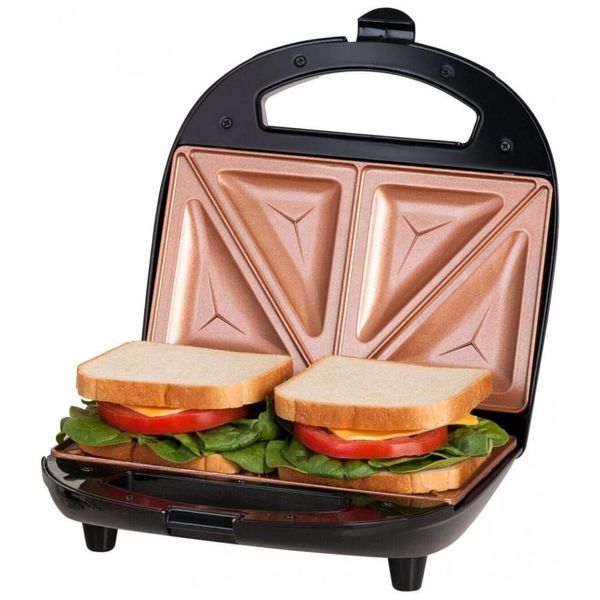 Sanduicheira Antiaderente de 2 Fatias, 110v, GOTHAM STEEL 2108, Preto