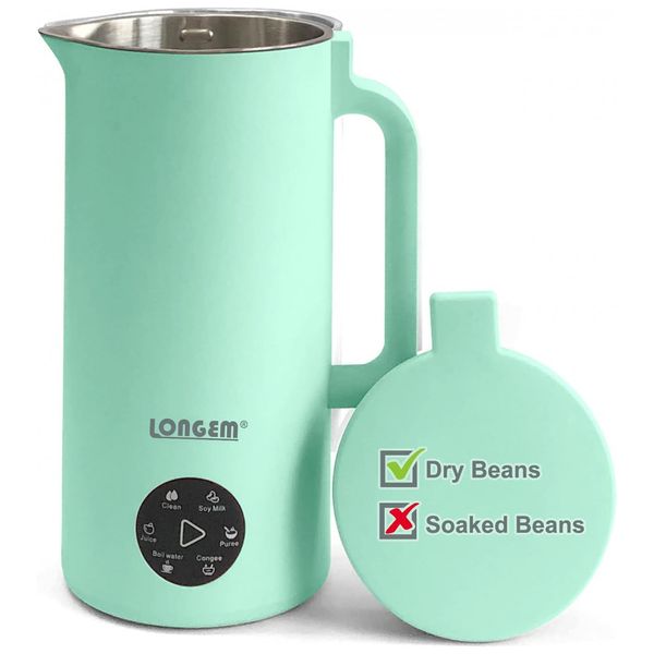Espumador de Leite Elétrico 350 mL, Aquecimento Automático, 110v, LONGEM, Verde