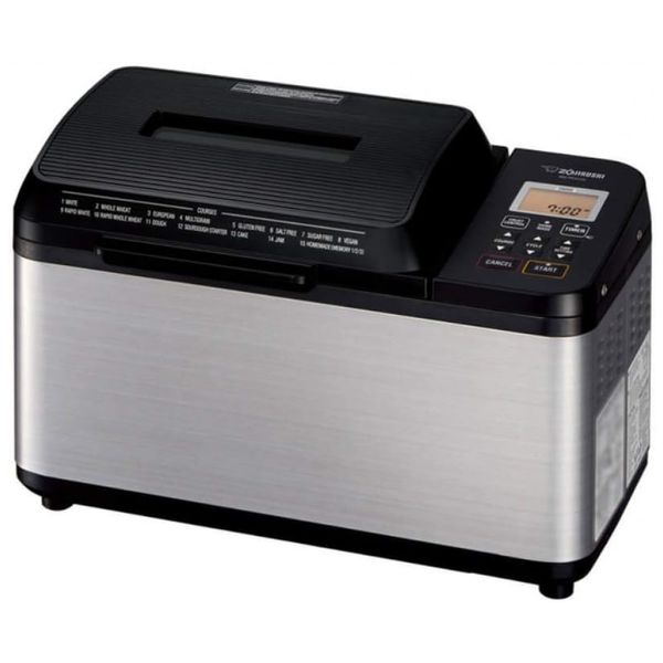 Máquina de Fazer Pão até 1 kg com Painel LCD, Aço Inoxidável, 700W, 110v, ZOJIRUSHI BB PDC20BA, Preto