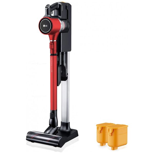 Aspirador de Pó Cordzero A9 sem Fio Recarregável com 2 Baterias, LG A905RM, Vermelho
