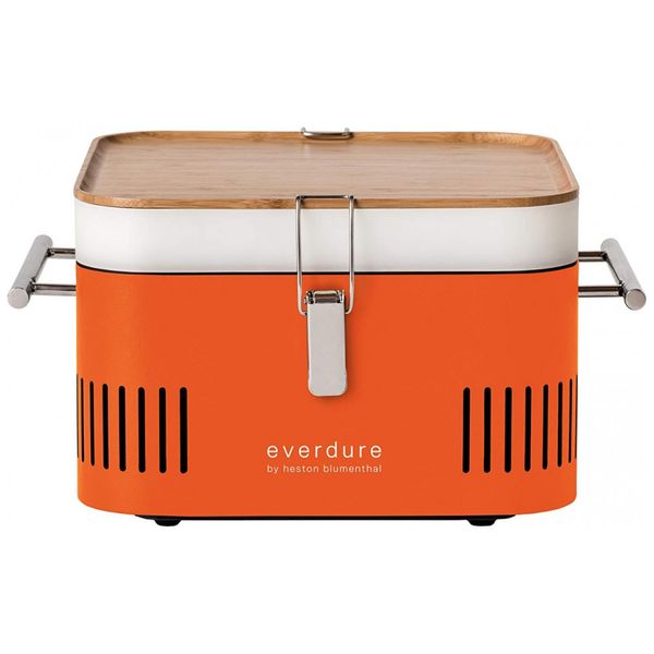Churrasqueira á Carvão Portátil e Compacto serve até 4 Pessoas, EVERDURE HBCUBEOUS, Laranja