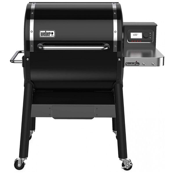Churrasqueira a Lenha Portátil serve até 16 Pessoas com Painel LED, WEBER 22510201, Preto