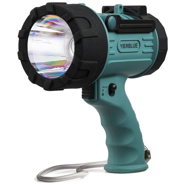 Lanterna 2000LM á Prova D IP67, com Filtro de luz, YIERBLUE, Verde claro