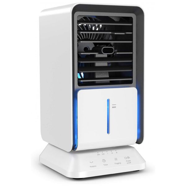 Climatizador de Ar Portátil com 3 Velocidades, Temporizador de 2, 4, 6H, INFRAY KTS03, Branco