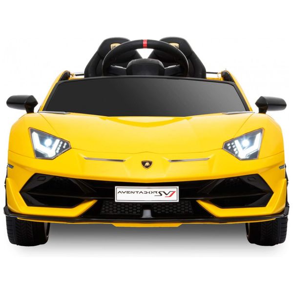 Carro, Carrinho Elétrico 12V Recarregável com Controle Remoto, Luzes e Sons, 3, BAHOM, Amarelo